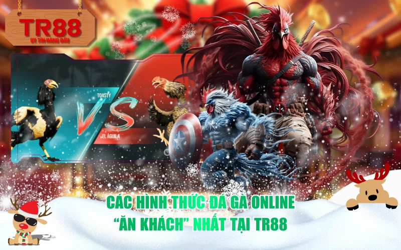 Các hình thức đá gà online "ăn khách" nhất tại TR88
