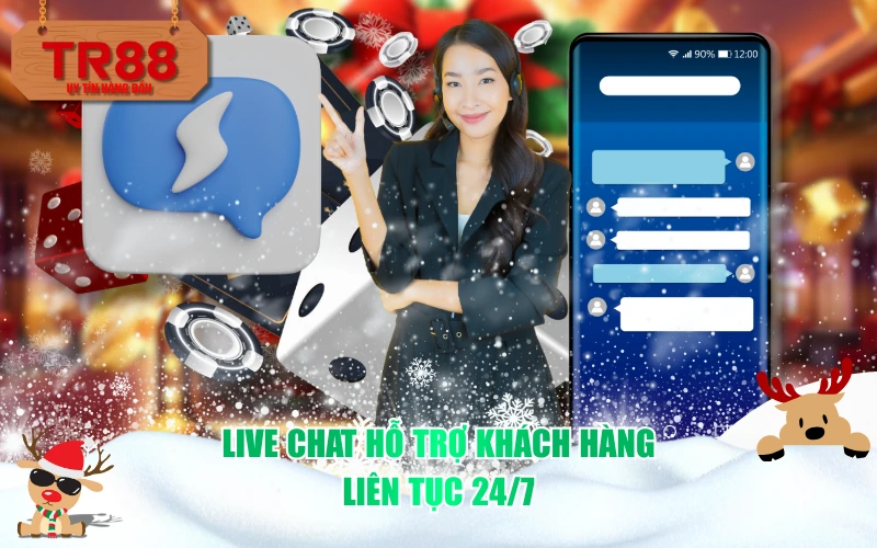 Live Chat hỗ trợ khách hàng liên tục 24/7