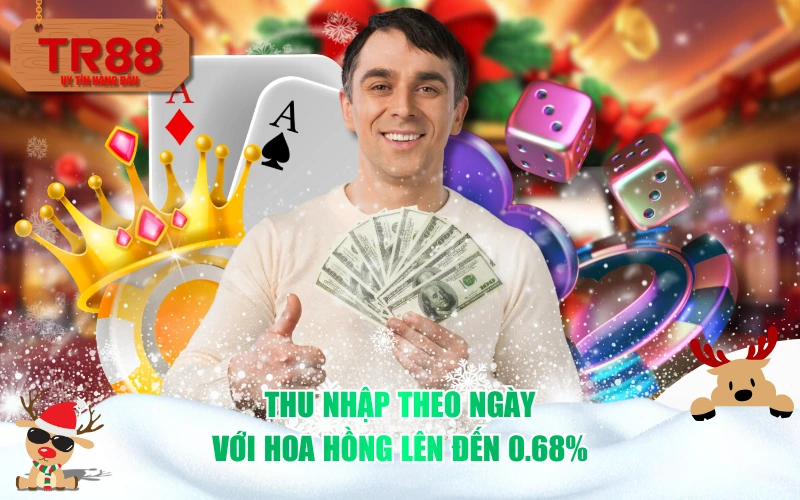 Thu nhập theo ngày với hoa hồng lên đến 0.68%