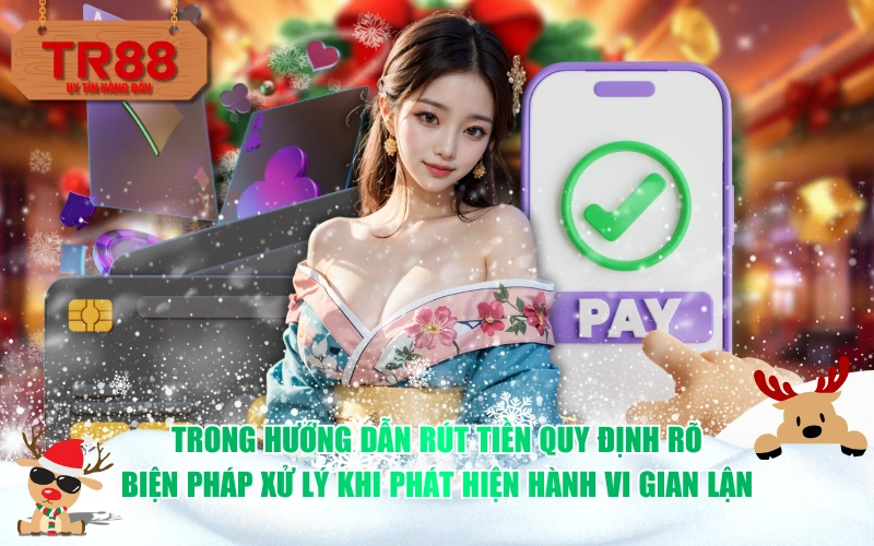 Trong hướng dẫn rút tiền quy định rõ biện pháp xử lý khi phát hiện hành vi gian lận